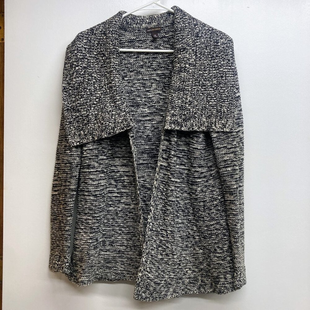black/white cozy cardigan by Dana Buchman, size medium